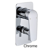LESIOR Shower Flick Mixer With Diverter in Matte Black, Chrome and Brushed Nickel